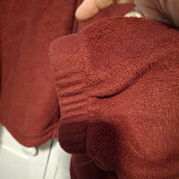 3X Columbia Mens Red Full-Zip Fleece Jacket With Adjustable Hem & Elastic Cuffs - Picture 4 of 11